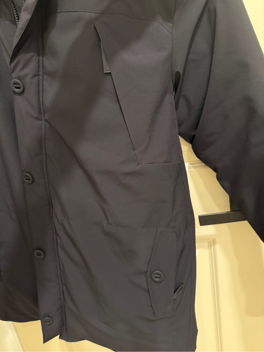 BYLT Basics Men's Large Black Hooded Parka Coat - Picture 7 of 16
